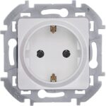 Розетка 1-м СП Inspiria 16А IP20 250В 2P+E немецк. стандарт механизм бел. IEK 673720 — изображение 4