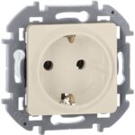 Розетка 1-м СП Inspiria 16А IP20 250В 2P+E немецк. стандарт механизм сл. кость IEK 673721