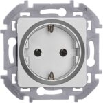 Розетка 1-м СП Inspiria 16А IP20 250В 2P+E немецк. стандарт механизм алюм. IEK 673722 — изображение 4