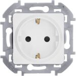 Розетка 1-м СП Inspiria 16А IP20 250В 2P+E защ. шторки немецк. стандарт механизм бел. IEK 673730 — изображение 4