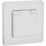 Розетка 1-м СП Inspiria 16А IP44 250В 2P+E защ. шторки с крышкой немецк. стандарт механизм бел. IEK 673740 — изображение 2