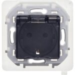 Розетка 1-м СП Inspiria 16А IP44 250В 2P+E защ. шторки с крышкой немецк. стандарт механизм антрацит IEK 673743 — изображение 4