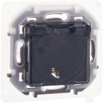 Розетка 1-м СП Inspiria 16А IP44 250В 2P+E защ. шторки с крышкой немецк. стандарт механизм антрацит IEK 673743 — изображение 5