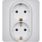 Розетка Inspiria 16А 250В 2х2P+E немецк. стандарт бел. IEK 673750 — изображение 2