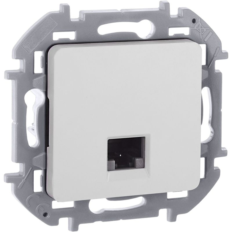 673825_1.jpeg Розетка компьютерная Inspiria RJ45 кат.5E UTP бел. IEK 673825 — изображение 1