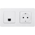 Розетка компьютерная Inspiria RJ45 кат.5E UTP бел. IEK 673825 — изображение 5