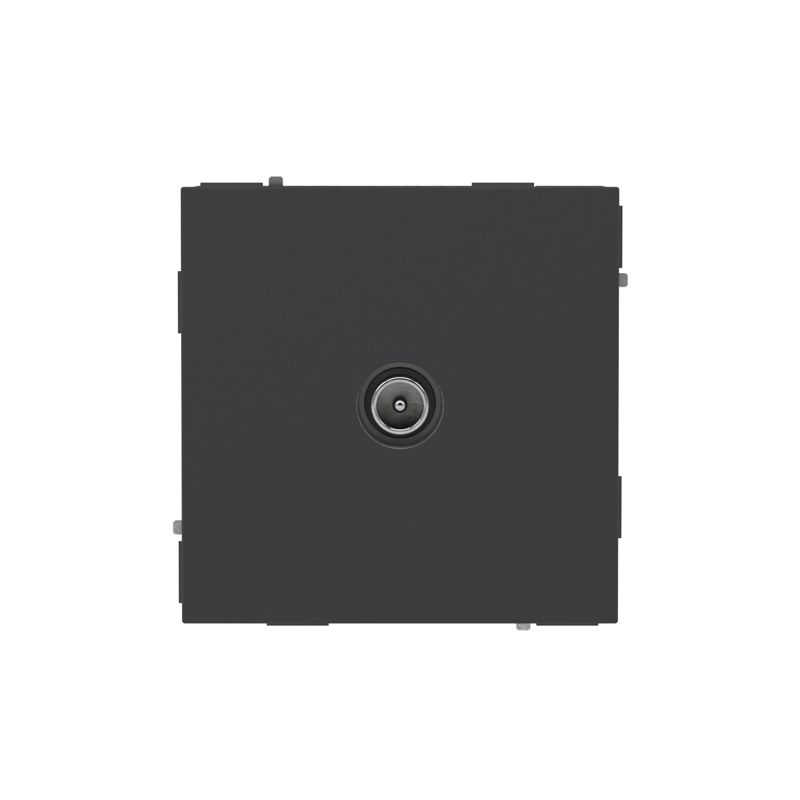 7012523_1.jpeg Розетка телевизионная оконечная TV KANT черн. уголь DKC 7012523 — изображение 1