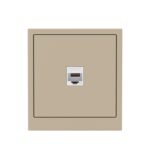 Розетка компьютерная 1-м KANT RJ45 кат.6A без шторки ванильн. марципан DKC 7015673 — изображение 2