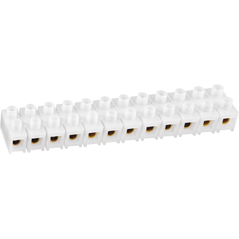 71008_1.png Колодка клеммная 10х35кв.мм 12 пар NTB-HPE-S12-80/WH квадратн. полиэтилен бел. NAVIGATOR 71008 — изображение 1