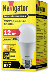 Лампа светодиодная 71 296 NLL-A60-12-230-2.7K-E27 (Standard) 12Вт грушевидная 2700К тепл. бел. E27 900лм 176-264В Navigator 71296 — изображение 3