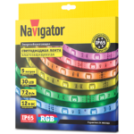 Лента светодиодная 71 428 NLS-5050RGB30-7.2 IP65 12B R5 7.2Вт/м (уп.5м) Navigator 71428 — изображение 2