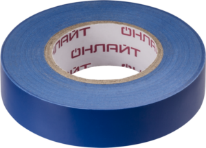 Изолента ПВХ 15мм (рул.20м) 71 681 OIT-B15-20/B син. ОНЛАЙТ 71681 — изображение 2