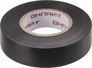 Изолента ПВХ 19мм (рул.20м) 71 690 OIT-B19-20/BL черн. ОНЛАЙТ 71690 — изображение 2