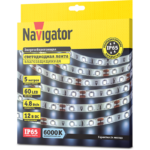 Лента светодиодная 71 763 NLS-3528CW60-4.8-IP65-12V R5 4.8Вт/м (уп.5м) Navigator 71763 — изображение 3