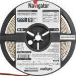 Лента светодиодная 71 768 NLS-5050CW60-14.4-IP20-12V R5 14.4Вт/м (уп.5м) Navigator 71768 — изображение 2