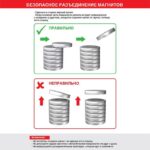 Магнит неодимовый диск 10х3мм с зенковкой 7х3.5мм (блист.6шт) Rexant 72-3601 — изображение 4