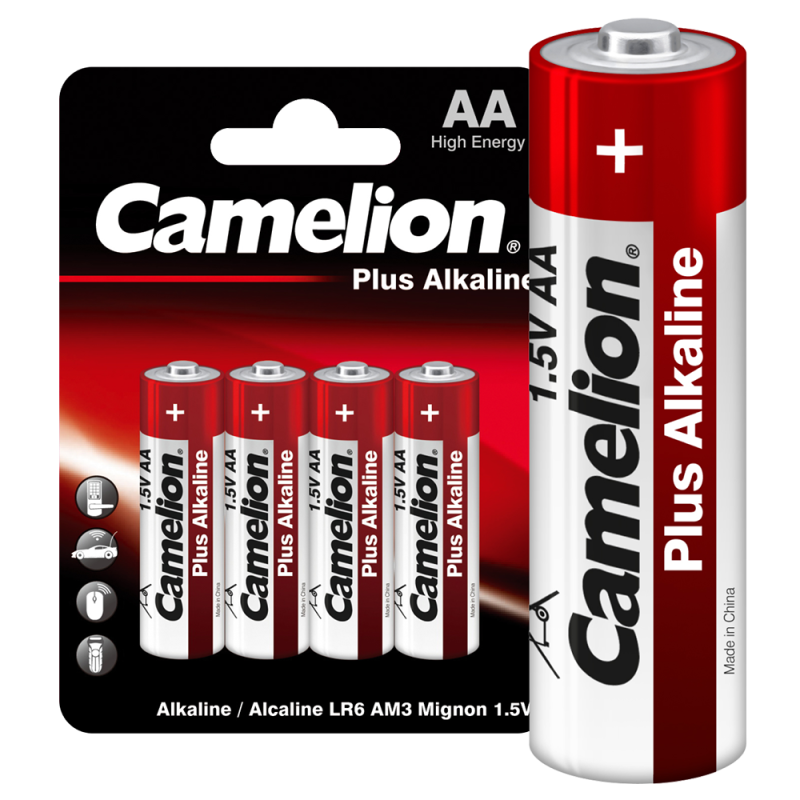7370_1.png Элемент питания алкалиновый AA/LR6 1.5В Plus Alkaline LR6-BP4 (блист.4шт) Camelion 7370 — изображение 1