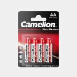 Элемент питания алкалиновый AA/LR6 1.5В Plus Alkaline LR6-BP4 (блист.4шт) Camelion 7370 — изображение 3