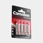 Элемент питания алкалиновый AA/LR6 1.5В Plus Alkaline LR6-BP4 (блист.4шт) Camelion 7370 — изображение 4