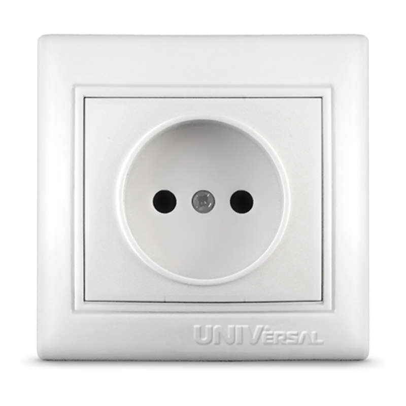 75159.jpg Розетка 1-м СП Севиль 16А IP20 без заземл. бел. UNIVersal С0022 — изображение 1