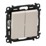 Выключатель 2-кл. СП Valena Life 10А IP20 250В с лицев. панелью безвинтов. зажимы механизм сл. кость Leg 752505 — изображение 4