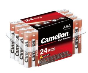 Элемент питания алкалиновый AAA/LR03 1.5В Plus Alkaline LR03-PB24 (уп.24шт) Camelion 7615 — изображение 2