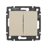 Выключатель 2-кл. СП Valena 10А IP31 250В механизм сл. кость IEK 774305 — изображение 2