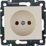 Розетка 1-м СП Valena 16А IP21 без заземл. на винтах механизм сл. кость IEK 774316 — изображение 4