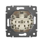 Розетка 1-м СП Valena 16А IP20 с заземл. на винтах механизм сл. кость IEK 774320 — изображение 2