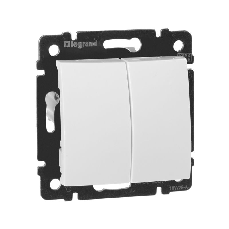 774405_1.jpeg Выключатель 2-кл. СП Valena 10А IP31 250В механизм бел. IEK 774405 — изображение 1