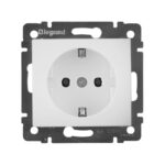 Розетка 1-м СП Valena 16А IP21 с заземл. на винтах механизм бел. IEK 774420 — изображение 4