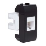 Розетка компьютерная 1-м СП 1мод. Brava RJ45 кат.5E черн. DKC 77654N — изображение 4