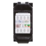 Розетка компьютерная 1-м СП 1мод. Brava RJ45 кат.5E черн. DKC 77654N — изображение 3