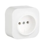 Розетка 1-м ОП Quteo 16А IP20 2P без заземл. без защ. шторок бел. IEK 782210