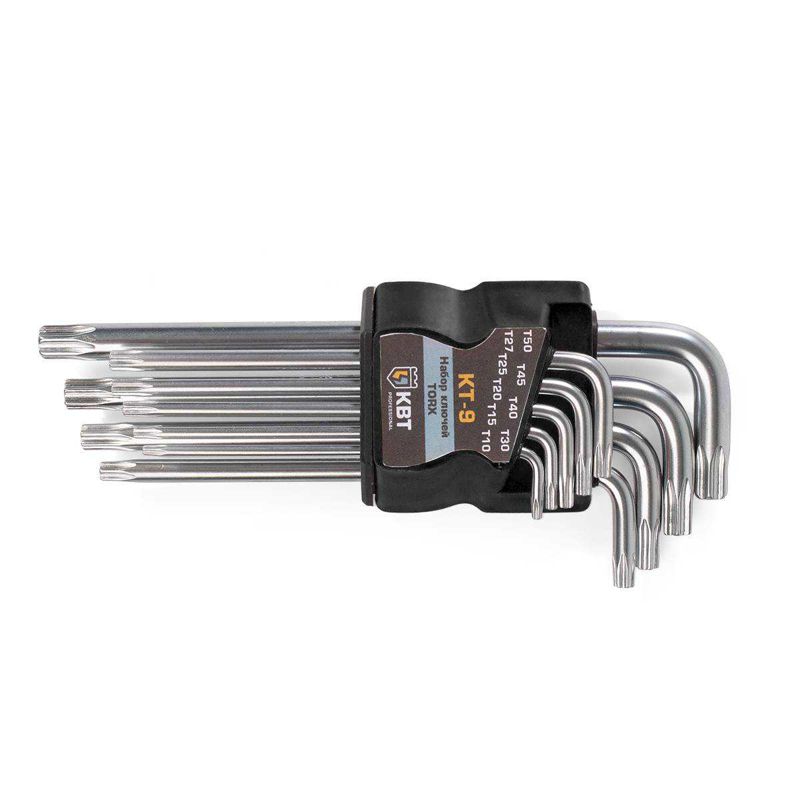 79202_1.jpeg Набор ключей TORX КТ-9 (Т10-Т50) КВТ 79202 — изображение 1