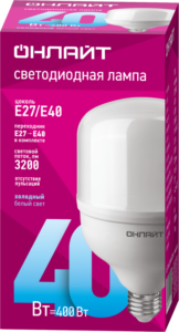 Лампа светодиодная высокомощная 82 903 OLL-T100-40-230-865-E27E40 40Вт 6500К холод. бел. E27/E40 3200лм 176-264В ОНЛАЙТ 82903 — изображение 2