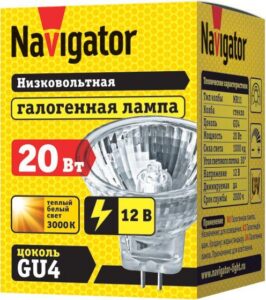 Лампа галогенная 94 200 MR11 20Вт 12В 2000h Navigator 94200 — изображение 3