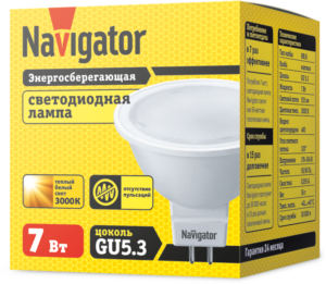 Лампа светодиодная 94 244 NLL-MR16-7-230-3K-GU5.3 7Вт 3000К тепл. бел. GU5.3 480лм 220-240В Navigator 94244 — изображение 3