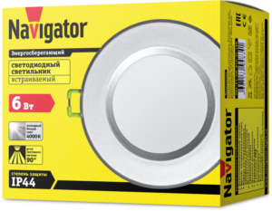 Светильник светодиодный 94 834 NDL-P1-6W-840-SL-LED 6Вт 4000К (аналог R63 60Вт) Navigator 94834 — изображение 2
