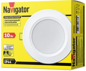 Светильник светодиодный 94 836 NDL-P1-10W-840-WH-LED 10Вт 4000К IP44 750лм 176-264В (аналог R80 100Вт) Navigator 94836 — изображение 2