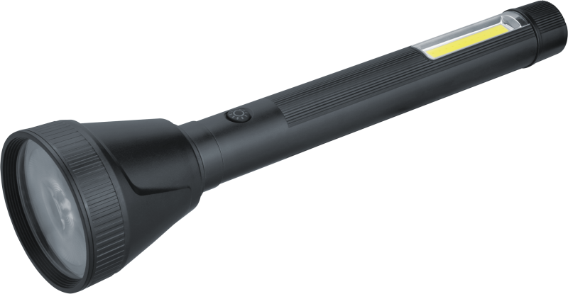 95740_1.png Фонарь светодиодный ручной 95 740 NPT-CP31-ACCU пласт. 1LED 10Вт+1COB 2Вт Li-Ion 2А.ч 4реж NAVIGATOR 95740 — изображение 1