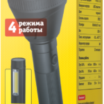 Фонарь светодиодный ручной 95 741 NPT-CP32-ACCU пласт. 1LED 10Вт+1COB 2Вт Li-Ion 3А.ч 4реж NAVIGATOR 95741 — изображение 2