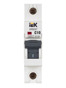 Выключатель автоматический модульный 1п C 10А M10N ARMAT IEK AR-M10N-1-C010 — изображение 9