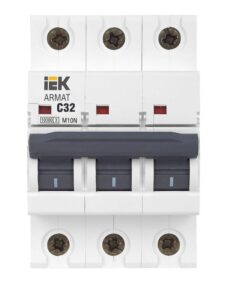 Выключатель автоматический модульный 3п C 32А M10N ARMAT IEK AR-M10N-3-C032 — изображение 5