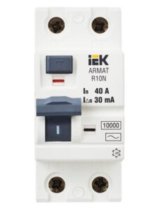 Выключатель дифференциального тока (УЗО) 2п 40А 30мА тип AC ВДТ R10N ARMAT IEK AR-R10N-2-040C030 — изображение 10