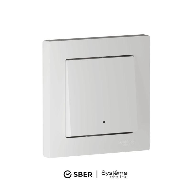 ATN000113Z_8.jpeg Выключатель 1-кл. AtlasDesign Smart 10А (сх. 1) L+N с подсветкой Zigbee механизм бел. SE ATN000113Z — изображение 1