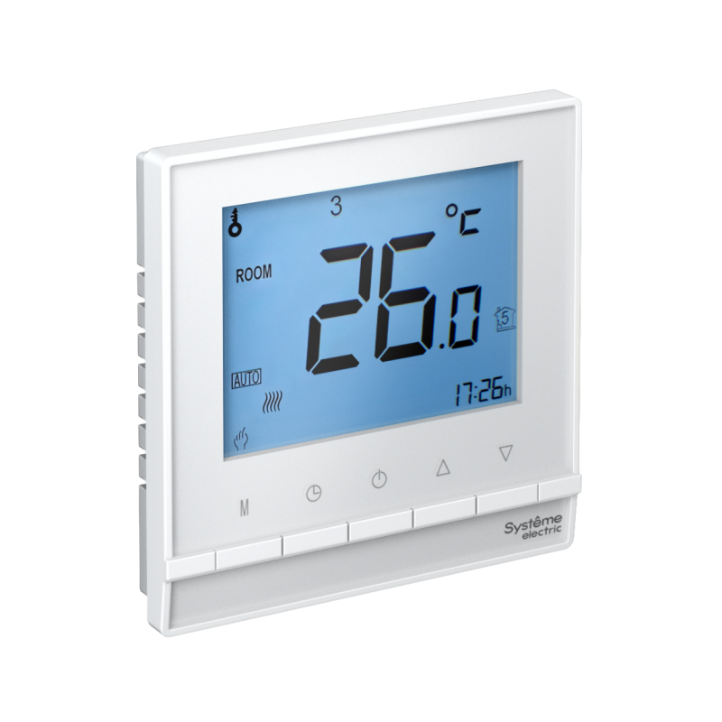 ATN000138_2.png Термостат электронный AtlasDesign 16А для теплого пола с датчиком +5-+35град.C в сборе бел. SE ATN000138 — изображение 1