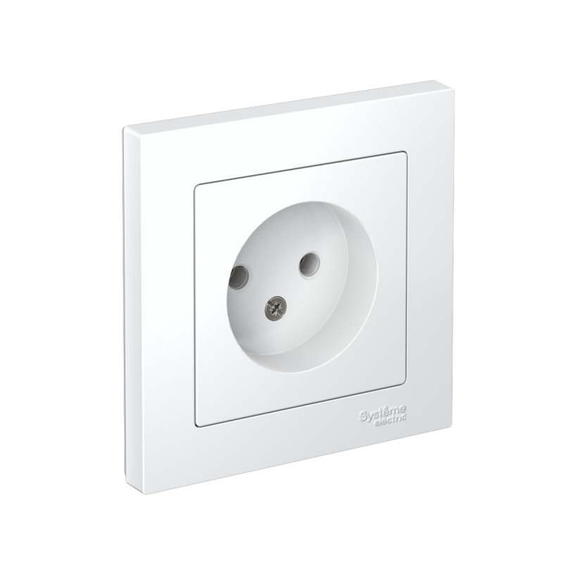 ATN000140_2.png Розетка 1-м СП AtlasDesign 16А IP20 без заземл. в сборе бел. SE ATN000140 — изображение 1