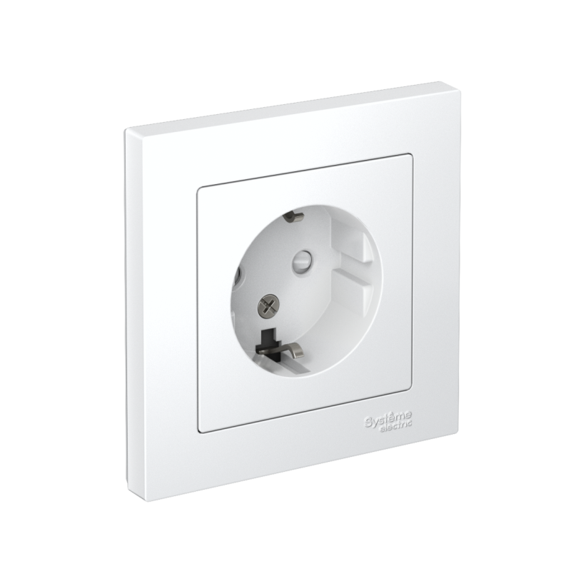 ATN000144_2.png Розетка 1-м СП AtlasDesign 16А IP20 с заземл. защ. шторки в сборе бел. SE ATN000144 — изображение 1