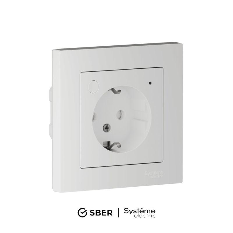 ATN000145Z_8.jpeg Розетка AtlasDesign Smart 16А L+N с заземл. защ. шторки Zigbee механизм бел. SE ATN000145Z — изображение 1